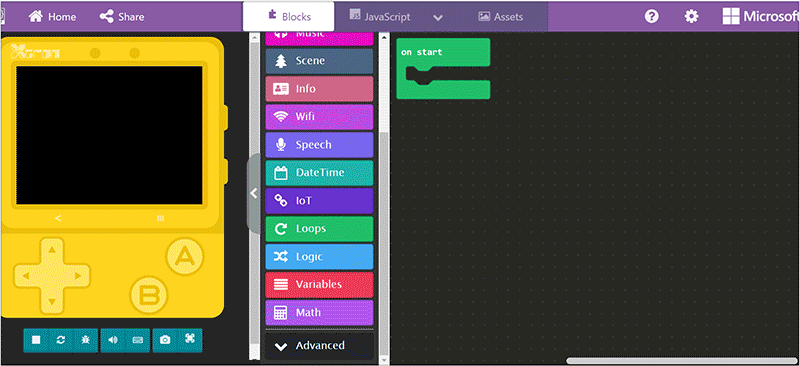 MakeCode Editor Xmaker